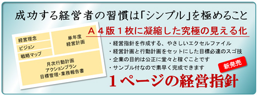 1ページの経営指針